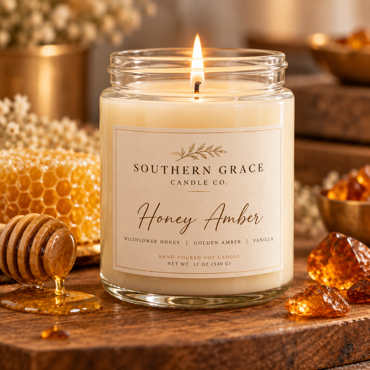 Honey Amber candle
